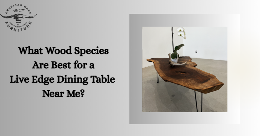 What Wood Species Are Best for a Live Edge Dining Table Near Me?